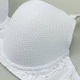 thumbnail image 4 of VISALY Bras for Women, High Support Adjustable Strap Full Coverage Up Bras Comfortable No Underwire S, Wireless Bra, Sports Bras for Women Large Bust (White, 85C), 4 of 7