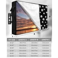 thumbnail image 7 of Outdoor TV Cover 60 to 65 Inch Weatherproof, Halloween Waterproof TV Screen Protector for Outside Decor with Zipper and Pocket 58"L x 37"H , Haunted Pumpkins Pattern Orange Purple Black, 7 of 7