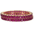 thumbnail image 3 of Ratnavali Jewels CZ Zirconia Gold Tone Red Diamond Elegant Bollywood Indian Bangles Jewelry Women, 3 of 6
