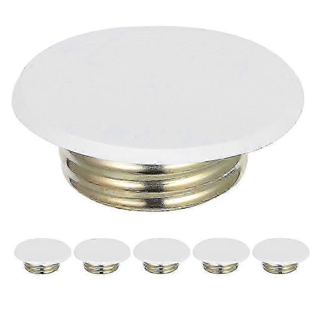 8pcs Fire Sprinkler Cover Plate - White Concealed Flat Cover - Sprinkler Head Escutcheon Plate Replacement Parts For Ceiling Indoor-Outdoor