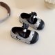 thumbnail image 2 of Pisos Negros con Zapatos de la Princesa de la Moda Bowknot de Suela Suave de las Niñas de Arco con Una Correa Ancha Zapatos para Niños, 2 of 9