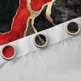 thumbnail image 4 of Homewish Chic Abstarct Ombre Curtains Pack of 2 (42x84 Each), Black Red Fashion Marble Curtains Blackout, Teens Kids Adult Men Women Bedroom Curtains, Curtains Blackout Decor, 4 of 6