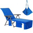 thumbnail image 1 of Funda de Chaise Lounge VOCOOL Azul 85 x 30 cm Terciopelo de Fibra, 1 of 8