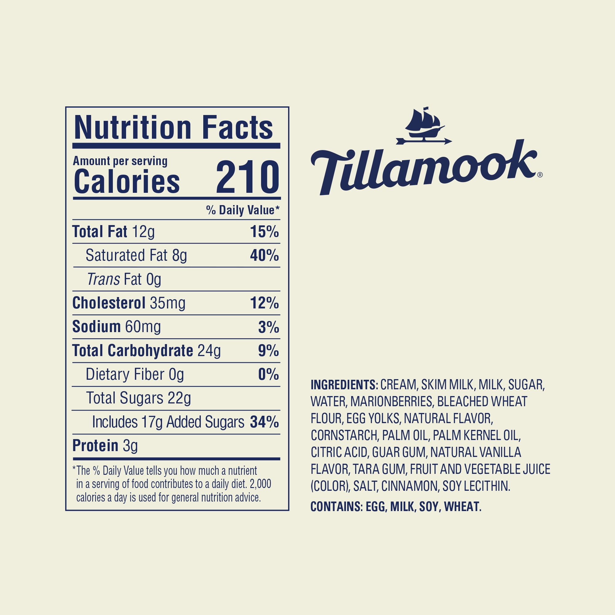 Tillamook Marionberry Pie Ice Cream, 48 oz