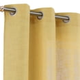 thumbnail image 4 of Natural Linen Blend Textured Grommet Window Curtain Panels for Kitchen Living Room Bedroom Farmhouse Window Treatment Drapes, 37x54/37x63/37x72/37x84/37x90/37x95 inch, 2 Panels, 4 of 9