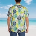 thumbnail image 4 of Fuzoiu Shell Clam Print Hawaiian Shirt for Men, Summer Beach Casual Short Sleeve Button Down Shirts, Men’s Beach Summer Shirts with Pocket,XX-Large, 4 of 7