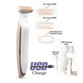thumbnail image 3 of Depiladora Eléctrica, Afeitadora Recargable Por Usb Para Mujer, Recortadora De Pelo Portátil Para Mujer, Afeitadora Personal Amigable Con La Piel Con 3 Cubiertas De Cuchillas Serendint CE002481-00, 3 of 7