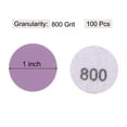 thumbnail image 2 of Unique Bargains 100 Pack 1-Inch Purple Sanding Discs 800 Grits Hook & Loop Professional Aluminum Oxide Sandpaper Mini Size, 2 of 5