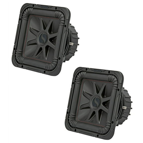 Kicker 44L7S102 Car Audio Solo-Baric 10 Square L7 Dual 2 Ohm Subwoofer