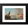 thumbnail image 2 of Johann Richter 14x11 Black Modern Framed Museum Art Print Titled - View of Venice with San Giorgio Maggiore (1715), 2 of 5