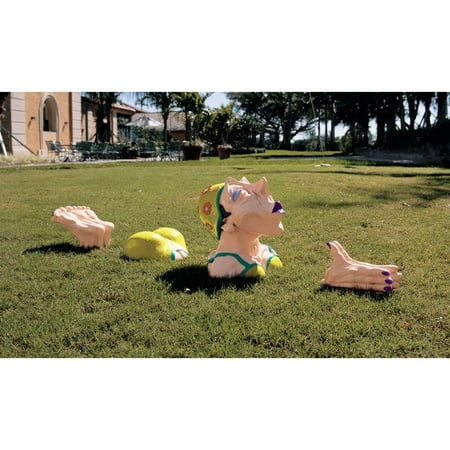 Coco Swims the Channel Sculpture