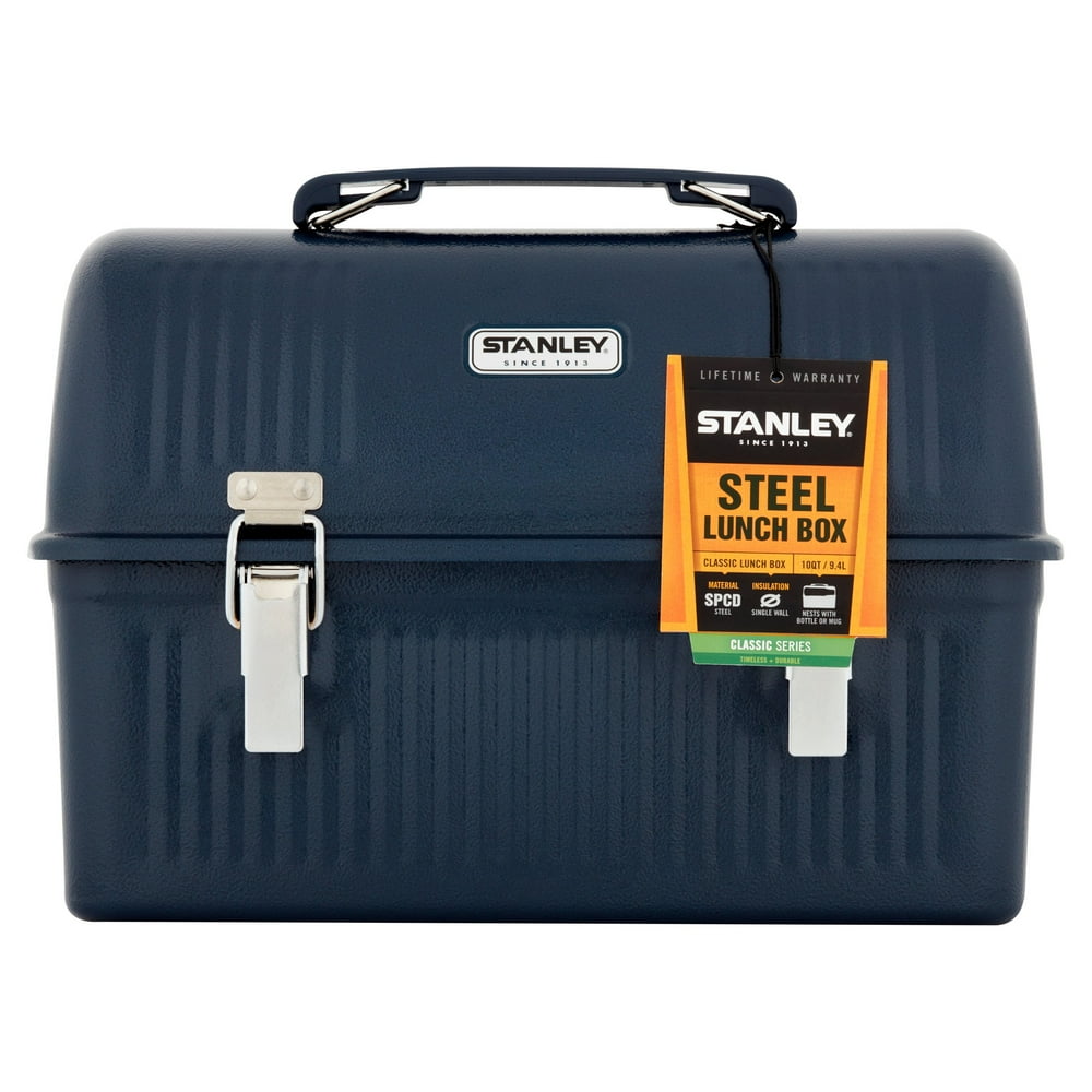 Stanley Classic 10 qt Steel Lunch Box Hammertone Navy