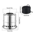thumbnail image 2 of Transemion Reliable Stainless Steel Camping Stove For Outdoor Enthusiasts Wide Application Easy Low, 2 of 6