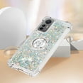 thumbnail image 5 of Glitter Clear Sparkly Bling Case for Xiaomi 12 Lite, Rugged Shockproof Flowing Liquid Floating Cover for Women with Ring Holder Phone Case for Xiaomi 12 Lite  Silver, 5 of 14