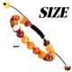 thumbnail image 3 of Pulseras unisex ajustables de macramé con piedras preciosas y cristales de poder curativo natural de 8 mm, 3 of 5