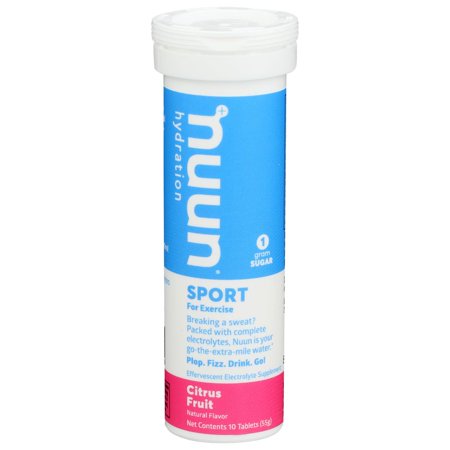 Nuun Citrus Fruit Electrolyte Drink Tablet, 10 count -- 8 per Case.