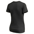 thumbnail image 4 of Women's Black Dallas Stars Splatter Logo V-Neck T-Shirt, 4 of 4