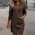 thumbnail image 2 of Timegard Hoodies for Women Sweatshirt Button Long Sleeve Slim Pullover Fall Comfy Long Tops with Pocket, 2 of 7
