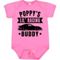thumbnail image 3 of Inktastic Poppy's Lil' Racing Buddy with Car Silhouette Boys or Girls Baby Bodysuit, 3 of 5