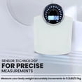 thumbnail image 4 of Highly Advance 2-in-1 Digital & Analog Weighing Scale for Body Weight-400lbs, 4 High Precison GX Sensor Accurate, Thick Tempered Glass, Extra Large Display (White), 4 of 5