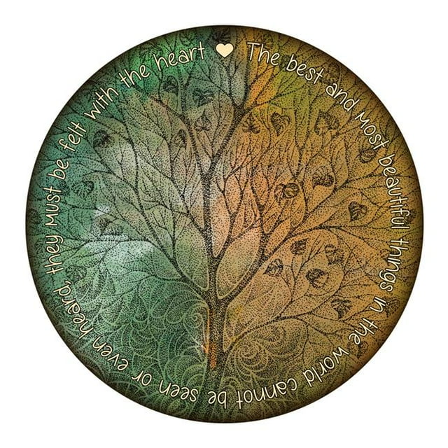 Next Innovations 101409002-FEELINHEART 16 in. Felt with the Heart Round Wall Art
