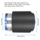 thumbnail image 3 of Consejo De Tubo De Escape De La De Salida De 101 Mm Inlet 101 Mm, Fibra De Carbono Fibra Mate Para CX5 CX4, 3 of 7