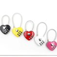 thumbnail image 2 of Cerradura de combinación con forma de corazón, candado de cuerda de alambre para equipaje, cerradura de puerta pequeña, candado de pareja para bolsas de viaje, maletas, taquillas, mochilas, 2 of 5