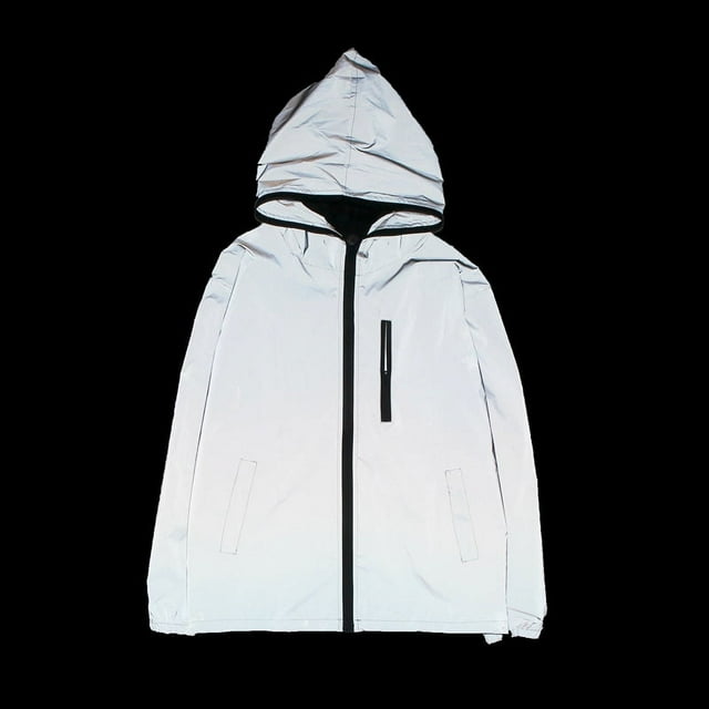 Rompevientos luminoso de invierno, marca de moda, ropa reflectante para parejas, abrigo de color sólido, ropa de clase para estudiantes, hombres y mujeres