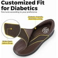 thumbnail image 4 of FitVille Wide Diabetic Shoes for Women Slip On Oxford Shoes Business Formal Dress Shoes, 4 of 6