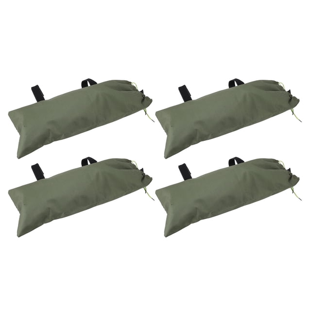 4 Pcs Sacs de Sable Barrière contre les Inondations Sacs de Prévention des Inondations pour Contrôle des Inondations Toile Oxford 600D Vert