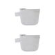 thumbnail image 4 of Matsuzay Bolsa de almacenamiento de malla de nailon transparente transpirable portátil, Clips de papel, monedas, pegatinas de notas, Blanco 2Conjunto, 4 of 6