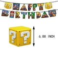 thumbnail image 2 of Mario Happy Birthday Banner Birthday Party Supplies Decorations Anime Themed Birthday Party Backdrop, 2 of 3
