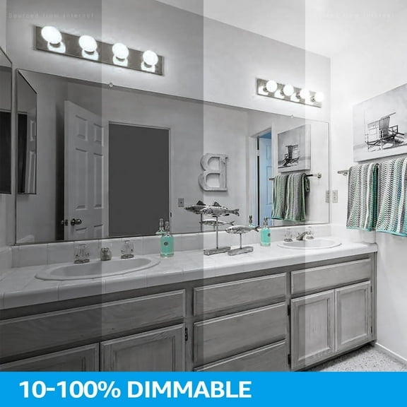 G25 LED Light Bulbs, 5W 40W Equivalent, Dimmable 450LM  Bulb, 5000K Daylight, E26 Base,  Listed, Pack of 6