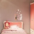thumbnail image 4 of Sweet Lovers Cat Wall Mirror Sticker Pegatinas de pared de dibujos animados Decoración de fondo kenally  JJ6552-00, 4 of 4