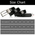thumbnail image 4 of Timarkment Men Belt Reversible Leather Belts for Men Black Brown Belts, One Belt Reverse Two Side, 4 of 6
