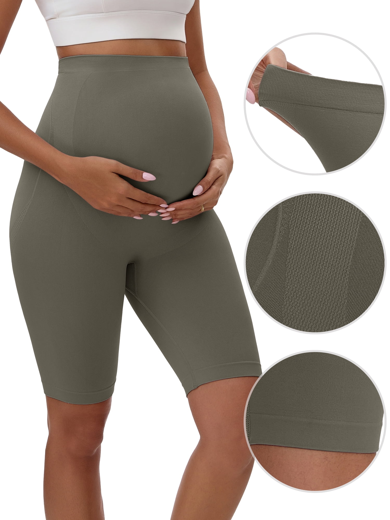 Unique Bargains Women's Maternity Thigh Slimmers Butt Lifter Control Panties XL Gray