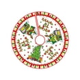 thumbnail image 3 of Falda para árbol de Navidad, redonda, rústica, base para tapete de árbol de Navidad Estilo F, 3 of 9