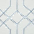 thumbnail image 5 of (2 pack) Mainstays Modern Geometric Embroidered Rod Pocket Sheer Curtains, Set of 4, Blue, 28" W x 63" L, 5 of 5