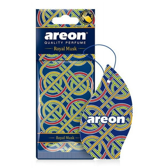 AREON Orient Car Air Freshener I Oriental Perfume Hanging 2D I Royal Musk Scent (Pack of 3)