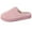 Pink, variant on LongBay Women’s Soft Flannel Memory Foam Slippers Slip on House Fuzzy Shoes Indoor Outdoor