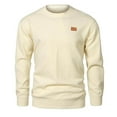 thumbnail image 1 of pstuiky Camisas casuales de manga larga para hombre, Sudadera deportiva informal para hombre, cuello redondo, color liso, de punto, de manga larga, con capucha versátil salir tops l, 1 of 3
