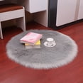 thumbnail image 4 of NUZYZ 30/35/40/45cm Round Plain Fluffy Rug Pad Carpet Bedroom Mat Cover Home Decor, 4 of 8