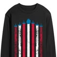 thumbnail image 3 of Star Wars - Flag Ships Americana - Men's Long Sleeve Graphic T-Shirt, 3 of 5