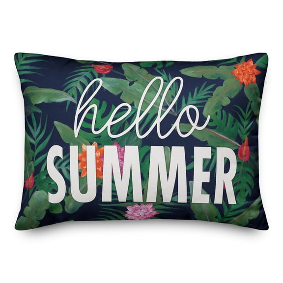 Creative Products Tropical Hello Summer 14x20 Indoor / Outdoor Pillow