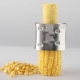 thumbnail image 5 of Corn Stripper Cutter, Non-Slip Grip 304 Stainless Steel Cob Corn Peeler Corn Kernel Cutter, Professional Corn Thresher Slicer Corn Stripping Tool for Home & Kitchen with Serrated Blade, 5 of 5