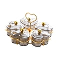 thumbnail image 2 of veasfak Plateaux de Service Divisés Buffet Apéritif pour Relish Bonbons Fruits Gris 5 Bols, 2 of 9