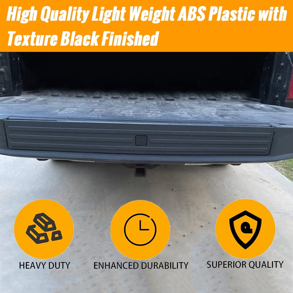 Kojem Tailgate Cap Molding Trim for 2015-2019 Ford F150 Replace for FL3Z9940602B with Release Button