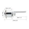 thumbnail image 2 of Uxcell Drawer Lock 19mm Cylinder Diameter for Desk Cabinet Silver 2 Pcs, 2 of 5