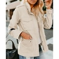 thumbnail image 3 of Dellytop Women's Parka Stand-Up Collar More Pockets Utility Jacket, 3 of 4