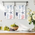 thumbnail image 3 of Blue Red Coastal Kitchen Towels Set of 1, Nautical Summer Beach Coral Sea Turtle Absorbent Dish Towels for Kitchen, Microfiber Hand Towel, Quick Drying Tea Towel for Cleaning Decorative Dishcloths, 3 of 7